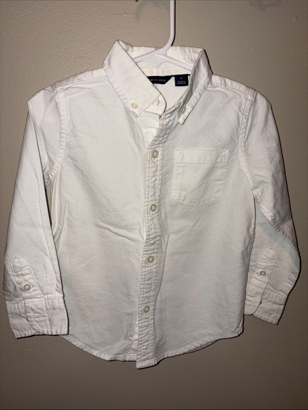 Janie and Jack White Button-Down Shirt for Kids